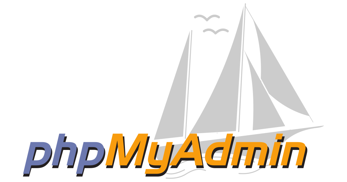 Logo for phpMyAdmin, a very popular MySQL manager.