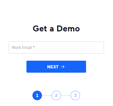 Get Demo Enter Your Email Screen