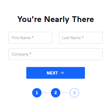 Get Demo - Enter your name, last name, and phone number screen
